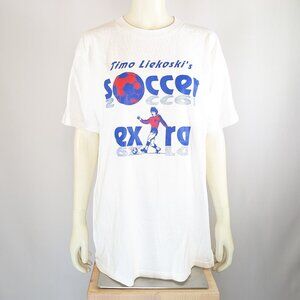 Adidas soccer tshirt 1980s